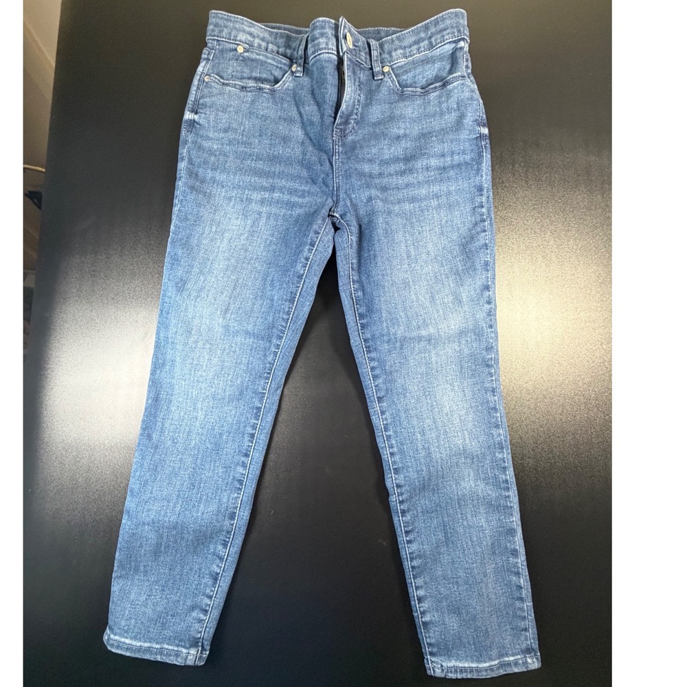 Talbots Simply Flattering Jegging Crop Jeans Medium Wash Denim Womens 6P K15